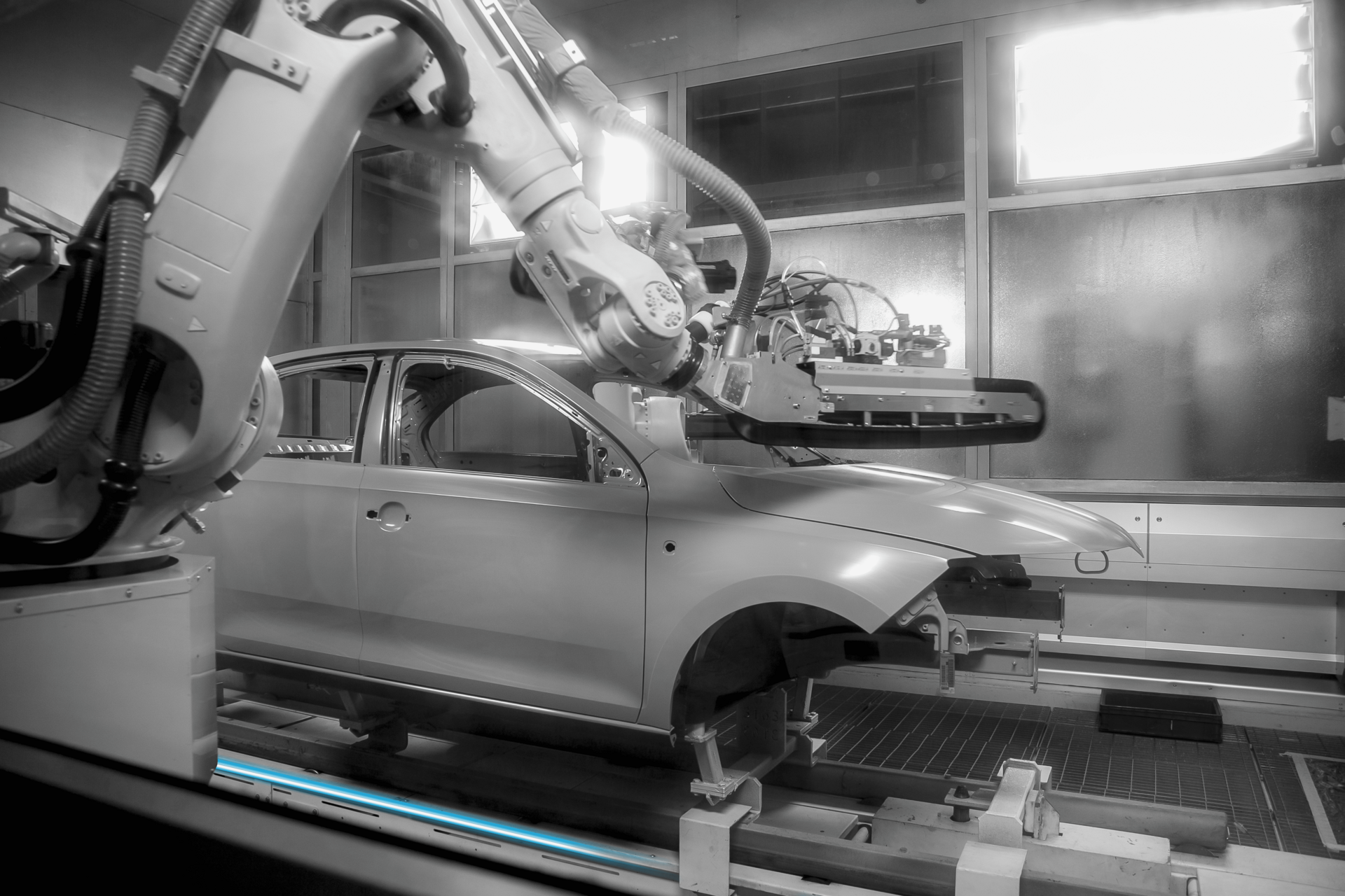 Linearführungen in einem Roboter