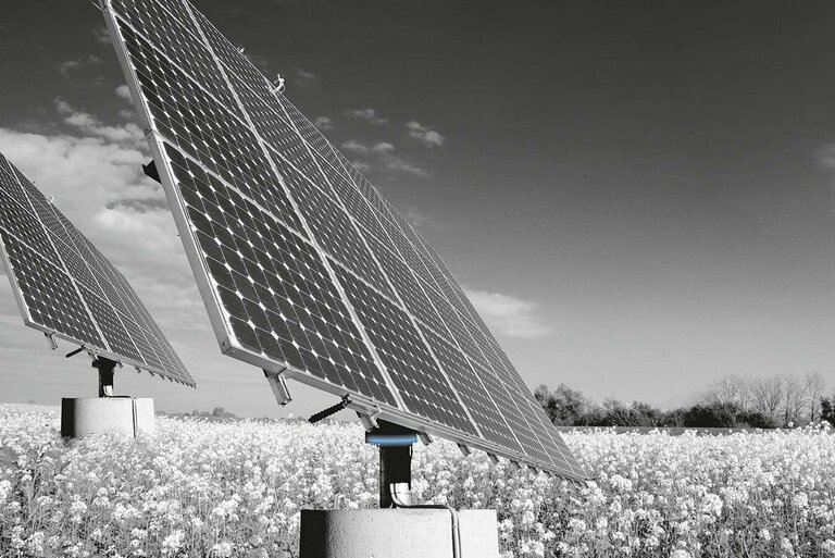 Wälzlager für Solarpanel